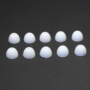 EARPAD SILICONE WHITE-10 PCS